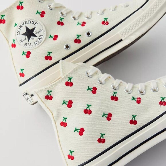 Converse Women's Chuck 70 Cherries High Top Sneaker. - Picture 1 of 8